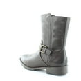 thumbnail image 5 of NATURALIZER Womens Chocolate Brown Padded Buckle Accent Non-Slip Gloriah Round Toe Block Heel Zip-Up Moto 8.5 M, 5 of 8