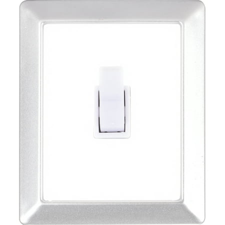 

LED Switch Light 100 Lumen Cordless Battery Operated LED Night Light for Under Cabinet Wardrobe Shelf Closet Kitchen Stariwell Brushed Nickle Pack of 6