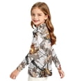 thumbnail image 3 of Abcomgle Girls School Uniform Polo Dress Long Sleeve Pique Polo Shirt with Collar Camouflage Button Up Girls Uniform Shirts Moisture-Wicking Lightweight Girls Golf Shirt, 3 of 7