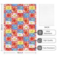 thumbnail image 2 of 2 Pcs Pioneer Flower Floral Print Pattern Kitchen Towels, Funny Microfiber Dish Towel Set, 18" X 26" Tea Towels, 2 of 6