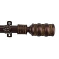 thumbnail image 2 of InStyleDesign  Cocoa Cork Adjustable Curtain Rod and Finial Set 66 to 120 inch, 2 of 2
