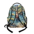 thumbnail image 3 of FKELYI Cartoon Otter Print Kids Backpack for Boys Girls 17 Inch School Backpacks with Multi-Pockets Spacious Bookbag Lightweight Casual Daypack for Elementary Student, 3 of 7