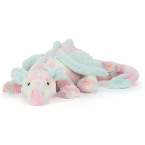 Jellycat Lazulia Dragon Peluche, Grand 19 Pouces - Jouet en Peluche Mythique - Cadeau Classique pour Enfants