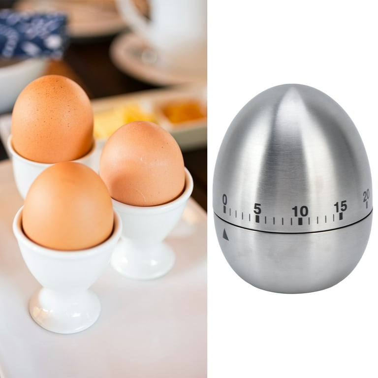 Egg Timer,Cooking Timer Egg Shaped Clear Scale Design Manual Mechanical 60 Kitchen Baking Timing Reminder - Walmart.com