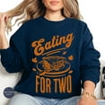 thumbnail image 4 of Eating for Two Thanksgiving Sweatshirt – Pregnancy Announcement Pullover, Fall Baby Reveal Sweater, Cute Maternity Gift for Expecting Moms, 4 of 7