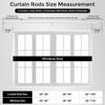 thumbnail image 5 of OLV 1" Diameter Adjustable Wrap Around Curtain Rods 28-48" Heavy Duty,White, 5 of 9