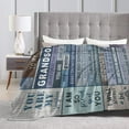 thumbnail image 4 of To My Grandson Blanket Gifts For Kids Adults - Lightweight Throw Blanket For Bedroom Living Room Decor Soft Fuzzy Fleece Cozy Plush Bed Couch 40"X30", 4 of 7