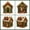 #06Z Reindeer, variant on 3D Christmas Wooden House Rhinestone Art DIY Kit Gift for Craft Lovers, Glittering Holiday Tabletop Decor with Santa Snowman Reindeer