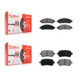 thumbnail image 1 of SIM Front Rear Semi-Metallic Brake Pads Kit for Car 2004-2007 Ford Freestar Mercury Monterey KSM-100017, 1 of 8