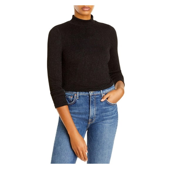 Fore Womens Knit Shimmer Turtleneck Sweater