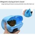 thumbnail image 3 of Bolsa de silicona para premios de perro con clip, recipiente portátil para comida de perro para entrenamiento, práctico cierre magnético y clip para la cintura, silicona de grado alimenticio sin BPA -, 3 of 5