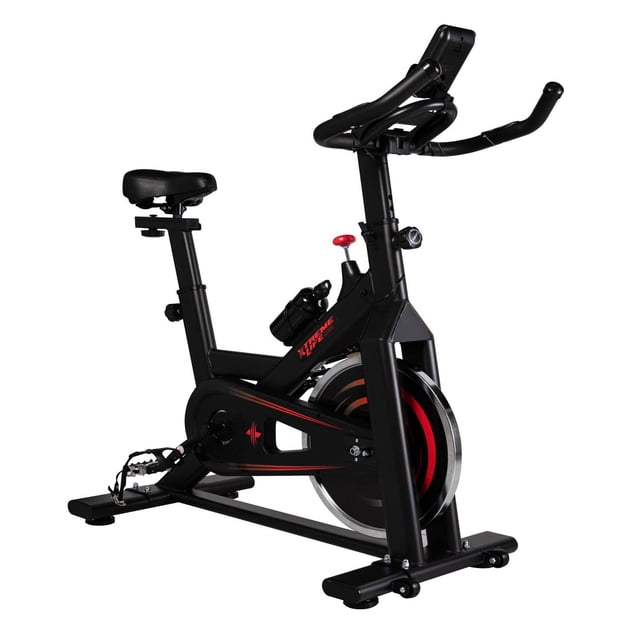 Bicicleta Spinning Indoor Fija 20 Kilos Profesional Cardio Xtreme Life rojo DPBS20
