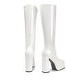thumbnail image 3 of DREAM PAIRS Women's Platform Heeled Knee High Boots, Long Chunky Tall Gogo Boots for Fall, 3 of 8