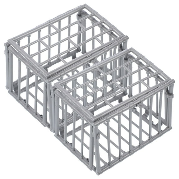 Supvox Multi-Use Mini Cage Model Simple Style Plastic 2Pcs
