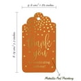 thumbnail image 5 of Inkdotpot Pack Of 100 ThankYou For Celebrating With Me Birthday Favor Paper Tags Craft Real Gold Foil Hang Tags, 5 of 6