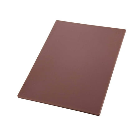 Winco CBBN-1218, 12x18x0.5-Inch Brown Cutting Board for Cooked Meats