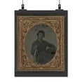 thumbnail image 2 of Print: Unidentified Soldier In Confederate Uniform And Snake Belt Buckle, 2 of 4