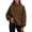 Coffee, variant on Husipze Mock Neck Sweatshirts for Women Oversized Pullover Lightweight Casual Solid Color Long Sleeve Fall Outfits Beige L