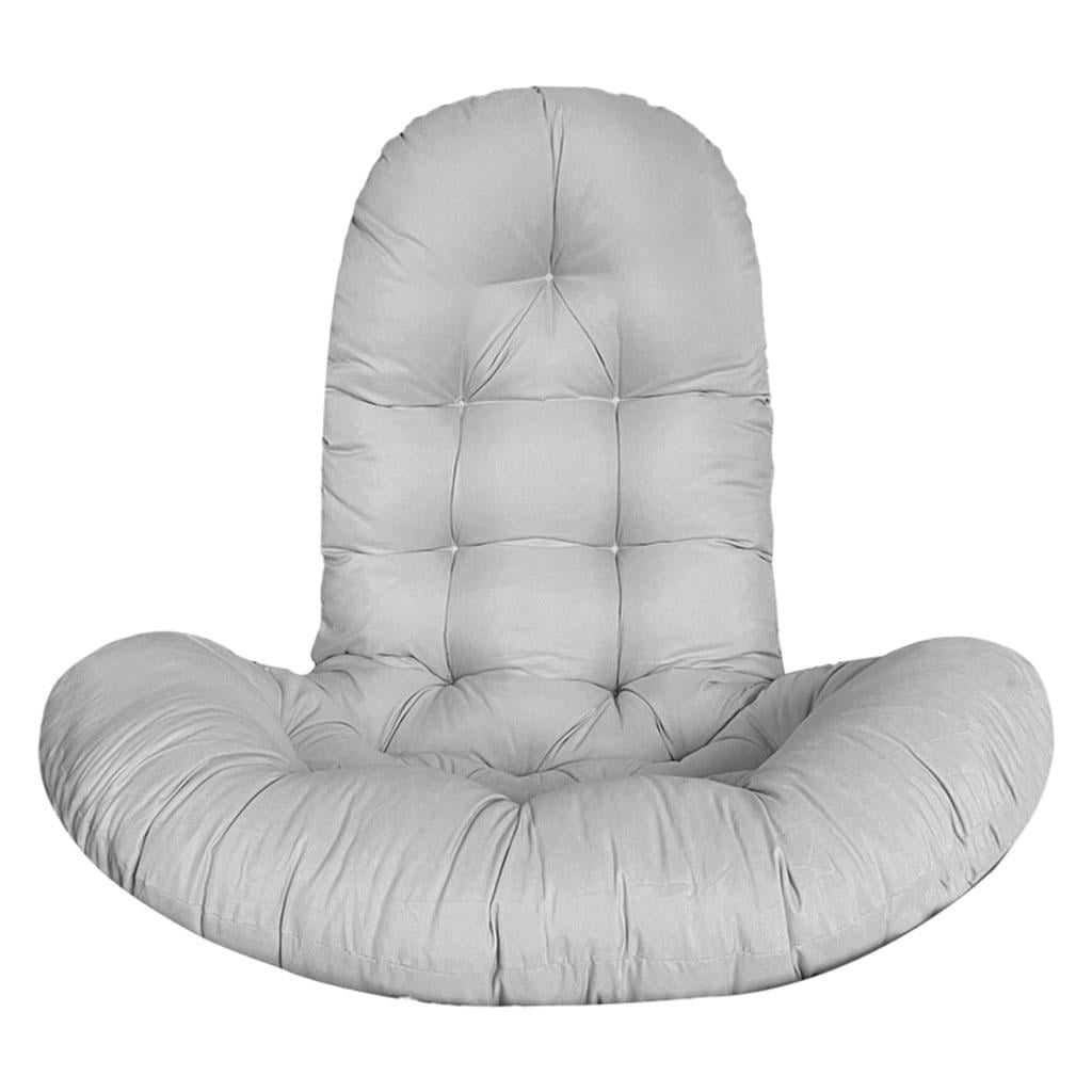 Rattan Hanging Egg Chair Cushion Pad indoor and outdoor Chair Seat Gray
