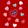 thumbnail image 2 of Men's Marvel: Deadpool Love Messages  Graphic T-Shirt, 2 of 5