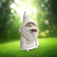 thumbnail image 3 of Gnomo de jardín, decoración de jardín divertida GNOME Man, dedo medio de gnomo de jardín, humor de gnomo de jardín, escultura de jardín de resina de jardín al aire libre Ormromra LF-0208, 3 of 4