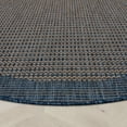 thumbnail image 4 of Well Woven Indoor/Outdoor Round Rug 5'3" Woden Blue Striped & Solid Border, 4 of 6