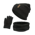 thumbnail image 2 of Juego de guantes y bufanda, sombreros de invierno para mujer de 3 piezas, gris entumecido Colcomx Sombrero Bufanda y Guantes, 2 of 5