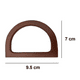 thumbnail image 2 of 4 Uds. Asa de madera para bolso, repuesto en forma de D, asa para bolso, 2 of 5