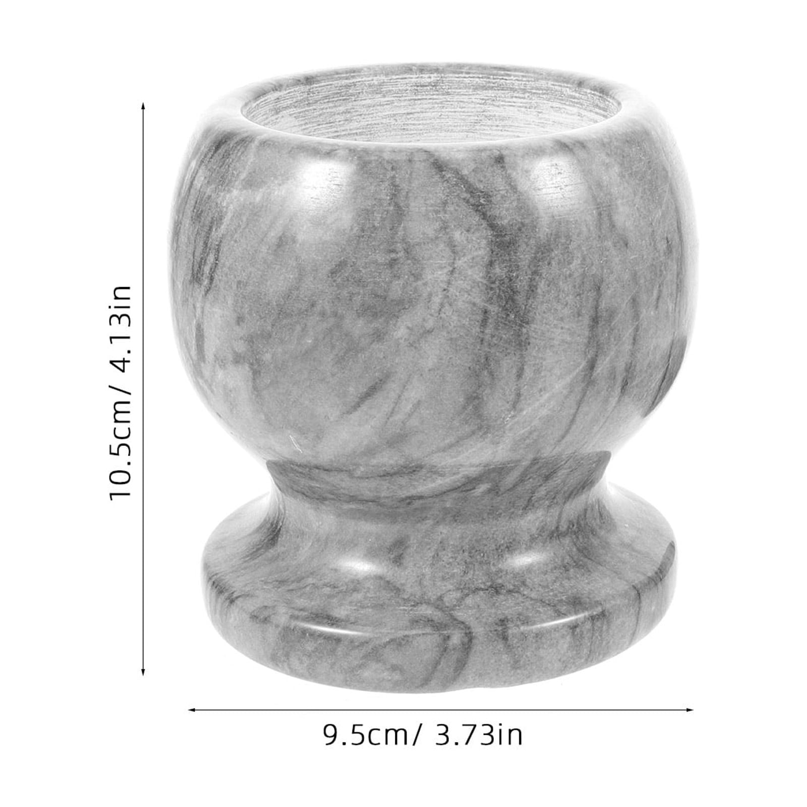 GETAJGHSD Round Grinding Bowl Marble for Professional Users in Kitchen Use 1 Set 4.1in