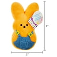 thumbnail image 4 of Easter Bunny Plush Toy，Stuffed Animal，Peeps 6" Plush Scented Bunny Orange with Overalls, 4 of 5
