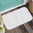 thumbnail image 3 of Seashell Starfish Plush Flannel Bath Rug 16x24 Inches, Quick Dry Absorbent Non Slip Mat for Bathroom Sink Tub, 3 of 9