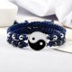 thumbnail image 5 of Pulseras trenzadas de dragón Tai Chi Yin Yang para parejas, pulseras rojas, negras y blancas, brazaletes para amantes a juego, joyería de amistad hecha a mano, 5 of 5