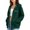 *Army Green, variant on Women's Drawstring Hood Full Zip Oversized Long Sleeve Hoodie Jacket with Pockets,Casual Loose Outerwear Dark Gray,Women's Plus S