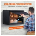 thumbnail image 5 of Metal Wall Cabinet - Adjustable Shelf, 30.3"x12.5"x19.7", 120lbs Capacity - Heavy Duty Steel Storage Locker for Garage, Workshop, Office, 5 of 6