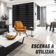 thumbnail image 2 of Panel Decorativo 3d  De Pared Fondo  16 Pz Negro, 2 of 5