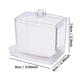 thumbnail image 2 of Tarro de Almacenamiento Transparente, Organizador de Hisopos de Algodón, Tapa Antipolvo, Multiusos para Baño, Cocina, Oficina y Dormitorio, Tamaño 7 X 7 X 11 Cm, Fácil Acceso, 1 Unidad., 2 of 3