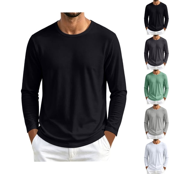JTSRKL Long Sleeve Mesh Fabric Shirts for Men Soft Moisture Wicking Basic Lightweight Tshirts Breathable Casual Athletic Fast Dry Tops