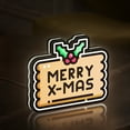 thumbnail image 4 of Merry Christmas 3D Novelty Light Box, Custom Text Option, Classic Ornament Holiday Light for Festive Decor (Height 24 inch, 60cm), 4 of 9