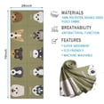 thumbnail image 2 of Dog Breeds Hot Yoga Mat Towel Non Slip for Hot Yoga - Quick-Drying Yoga Mat Cover with 4 Corner Pockets with Travel Bag - Hot Yoga Towel Non Slip Grip Moisture Wicking Sweat 70"x26", 2 of 6
