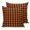 Orange Black, variant on 26x26 Pillow Covers Set of 2, Black Orange Plaid Throw Pillow Covers Decorative Couch Cushion Case, Farmhouse Buffalo Check Gingham Microfiber Square Pillowcases for Bedroom Car Living Room