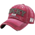 thumbnail image 1 of Lucky Denim Vintage Distressed Baseball Cap Dad Hat, 1 of 3