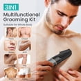 thumbnail image 2 of KENSEN 3-in-1 Body Hair Trimmer, Groin Ball Shaver for Men,Electric Body Groomer Kit with Beard Trimmer, Nose Trimmer, Hair Clippers, 2 of 9