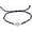 black, variant on Celtic Knot Witch Knot Waxed Wire Bracelet Couple Openwork Round Four Petal Leaf Bracelet Protection Amulet Four Corners Pagan Lucky Pendant Jewelry