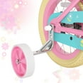 thumbnail image 5 of KORIMEFA Girls Bike for 3-9 Years Old Kids, 12 14 16 inch Kids Bike with Training Wheels, Basket and Doll Seat, Children Bicycles with Handbrake, Pink, 5 of 12