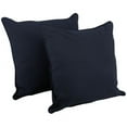 thumbnail image 3 of 25-inch Double-corded Solid Twill Square Floor Pillows with Inserts (Set of 2), Burgundy, 3 of 3