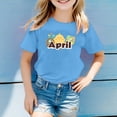 thumbnail image 2 of TZEWGL T-Shirts For Infnat Short Sleeve Crew Neck Monthly Word Prints Clothes For Toddlers size 2-3T, 2 of 4