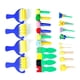 thumbnail image 3 of Juego de pinceles de espuma, pinceles de esponja para pintura acrílica, tinción, manualidades de bricolaje, pez pequeño verde EVA, 3 of 5