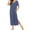 Blue, variant on Dyfzdhu Nightgowns for Women Short Women’s Dress Nightgown Sleepwear Sleeve Ultra Soft Nightshirt Full Length