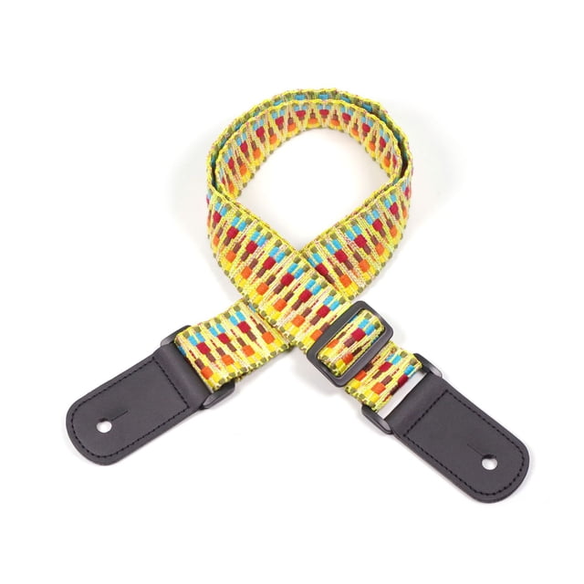 1pc Ethnic Style Ukulele Strap Polyester Webbing Adjustable Shoulder Strap Guitar Belt Sling Instrument Guitar Accessories C