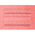thumbnail image 1 of Ahgly Company Machine Washable Indoor Rectangle Abstract Red Modern Area Rugs, 4' x 6', 1 of 4